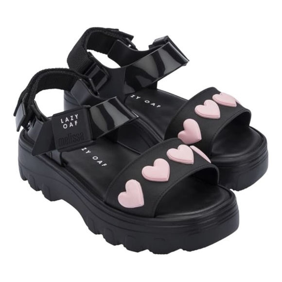 Lazy Oaf Shoes - Lazy Oaf x Melissa Heart Sandals